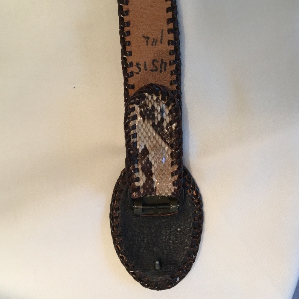 Vintage Python Handcrafted Belt - image 7
